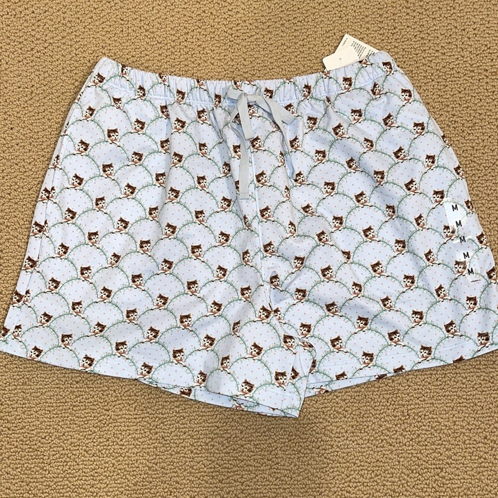 NWT, shorts/pj bottoms. Cat print. Hard to find print.